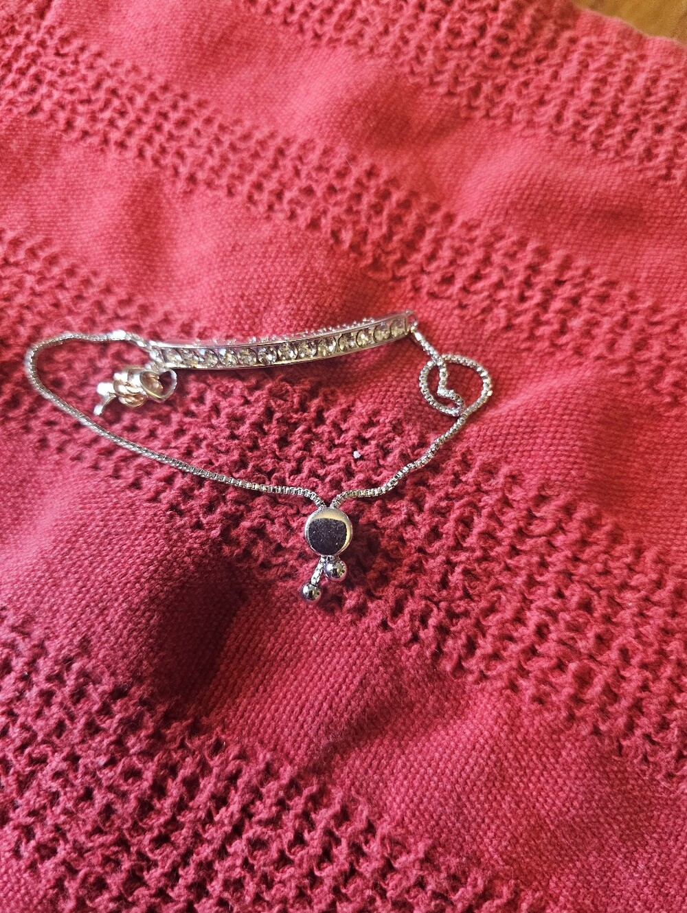 Silver Bracelet With Charns